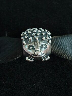 Authentic Pandora Hedgehog Charm – 790333 Sterling Silver Retired Rare